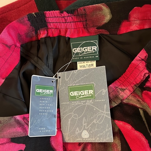 GEIGER PENCIL SKIRT EXCEPTIONAL VTG FINE WOOL AUSTRIA SZ: 44 US LG NEW WITH TAGS - Picture 5 of 7